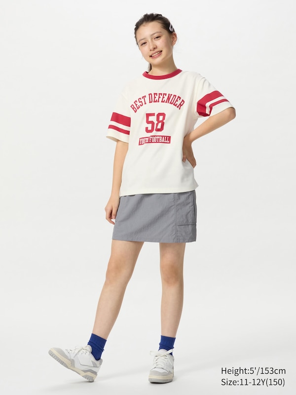 KIDS AIRism Cotton Graphic Crew Neck T-Shirt