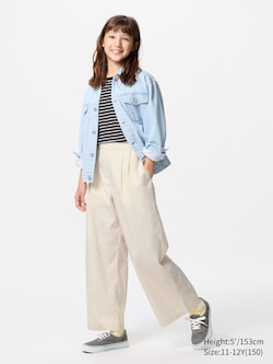 GIRLS Pleated Wide Pants