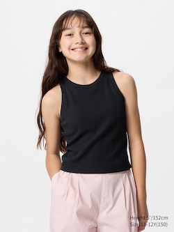 GIRLS Ribbed Cropped BRA TOP