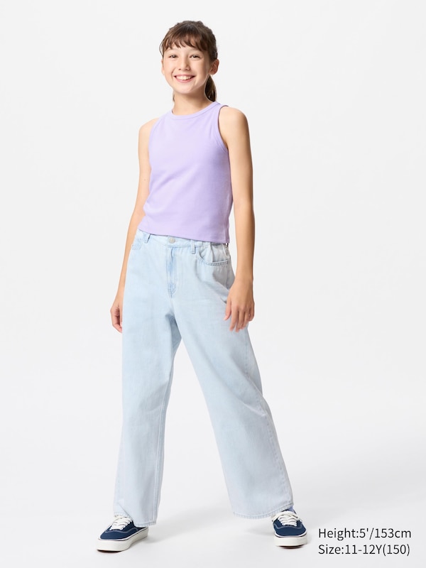 GIRLS American Sleeve Ribbed Bra Sleevelesstop