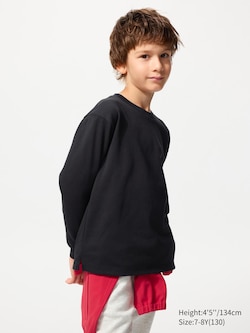 AIRism Cotton Crew Neck Long Sleeve T-Shirt