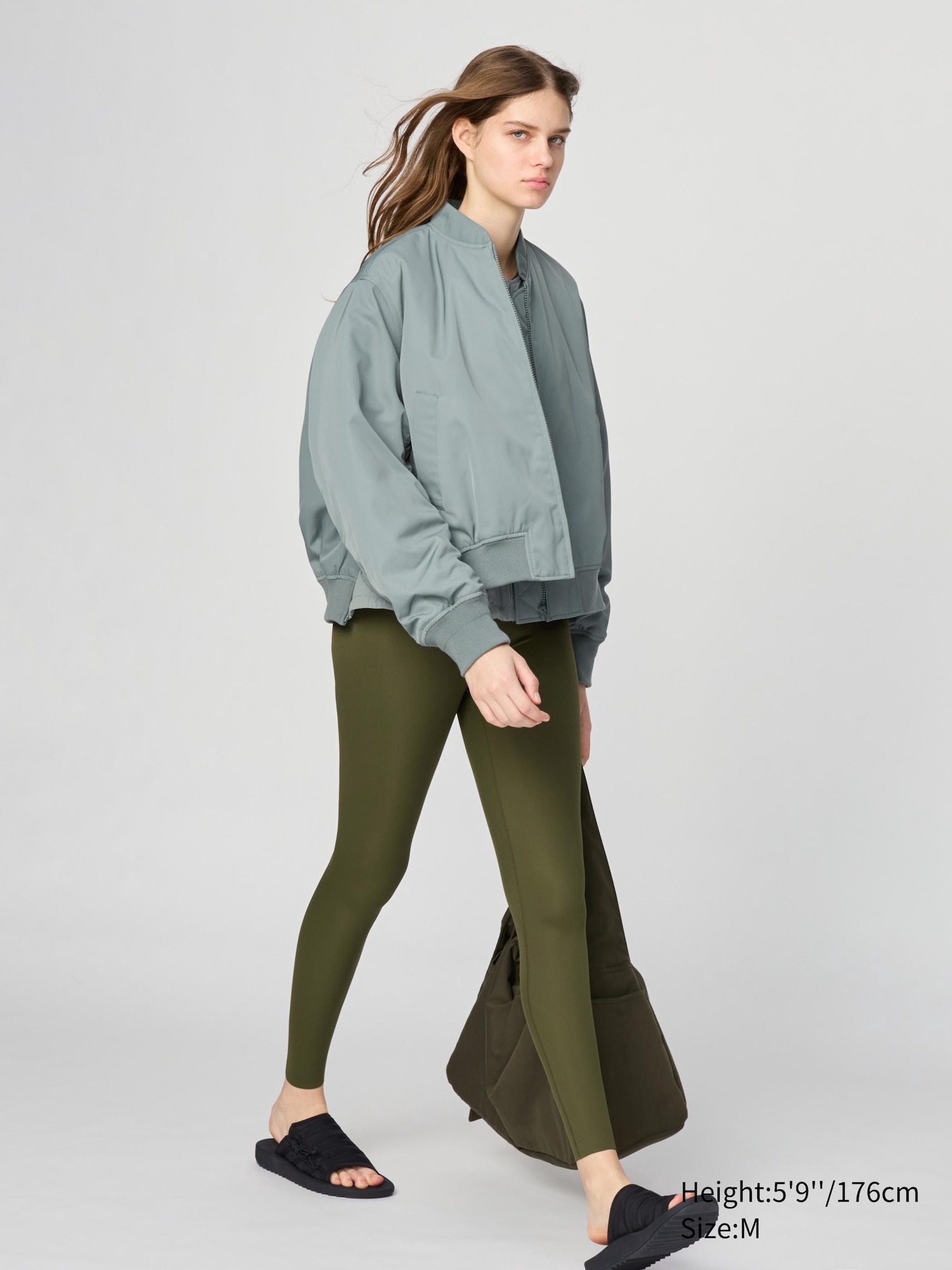 uniqlo green bomber jacket