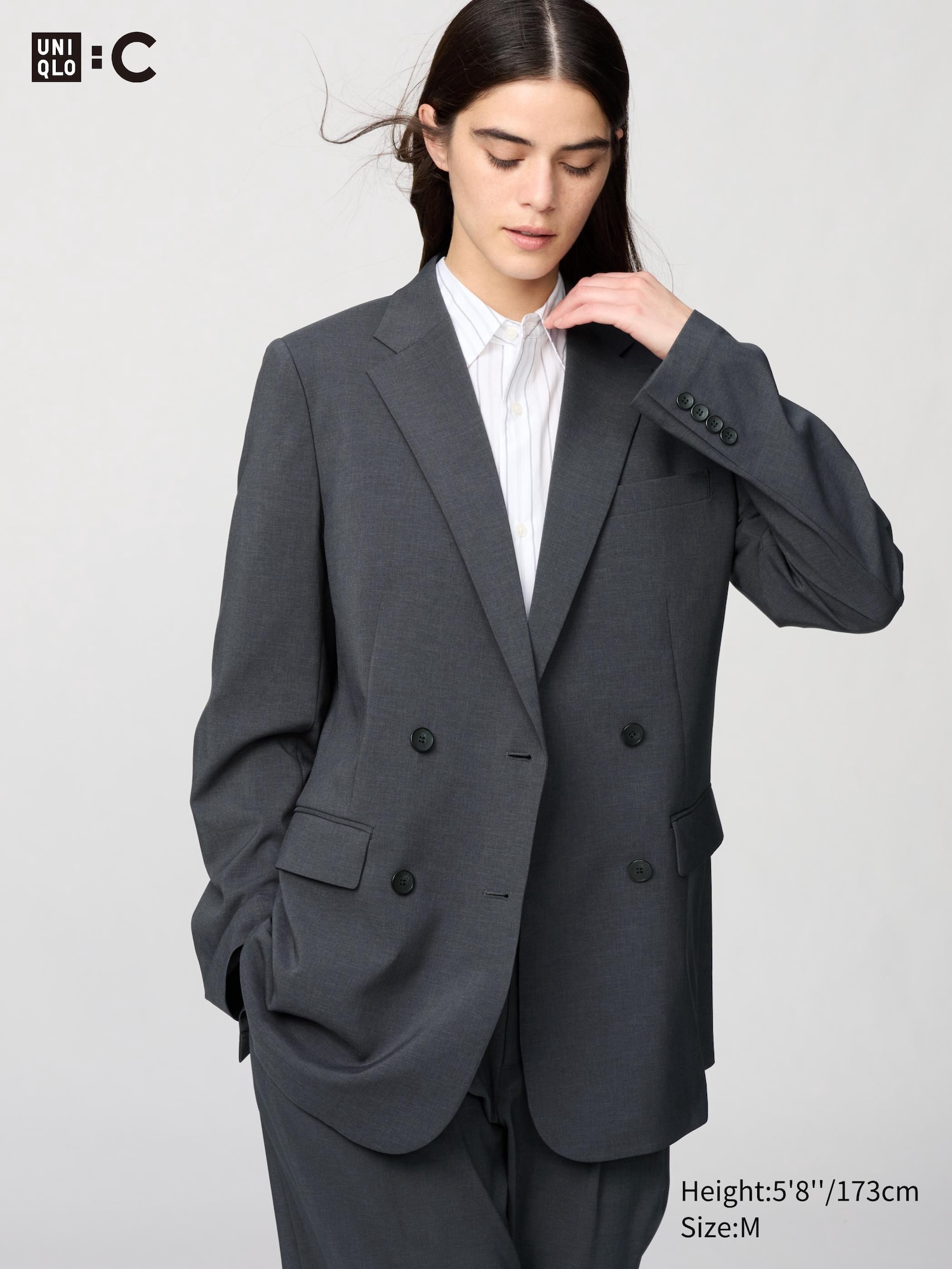 Women's UNIQLO : C Miracle Air Double Jacket (Relaxed Fit) | UNIQLO AU