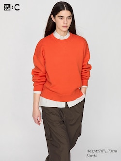 UNIQLO : C Smooth Cotton Crew Neck Sweater