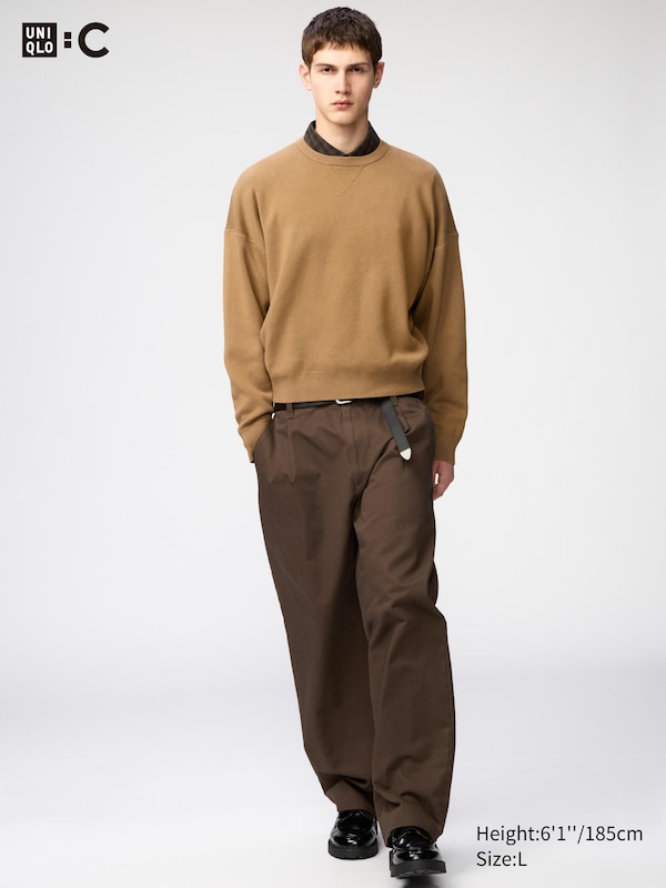 UNIQLO : C Smooth Cotton Crew Neck Sweater