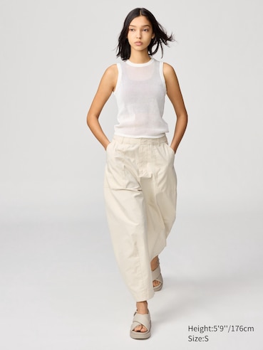 MESH CREW NECK SWEATER | SLEEVELESS