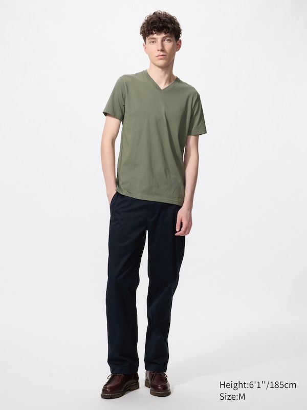 Dry color V neck T-shirt