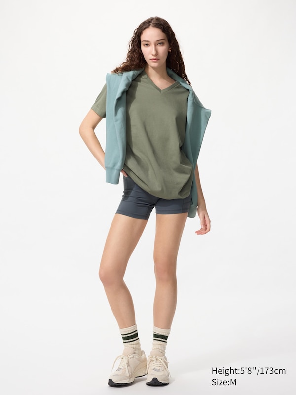 Dry color V neck T-shirt