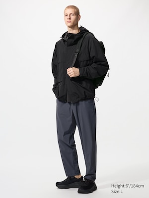 Linen-Blend Relaxed Pants