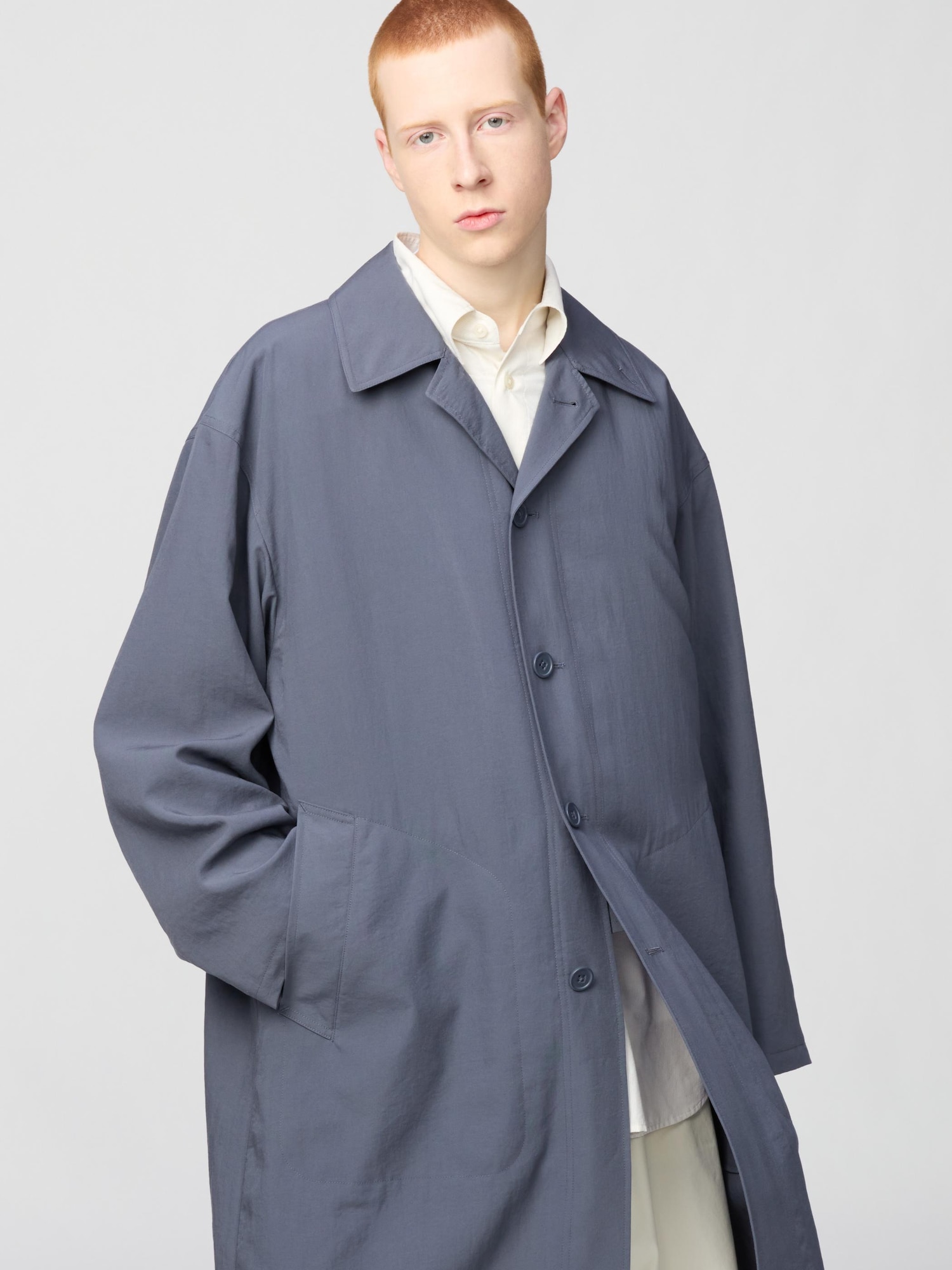 Men's Uniqlo U Oversized Single Breasted Coat | UNIQLO AU