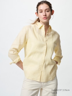 100% European Premium Linen Long Sleeve Shirt