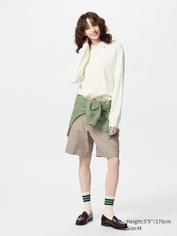 JW ANDERSON Oversized Rugger Polo Shirt Long Sleeve