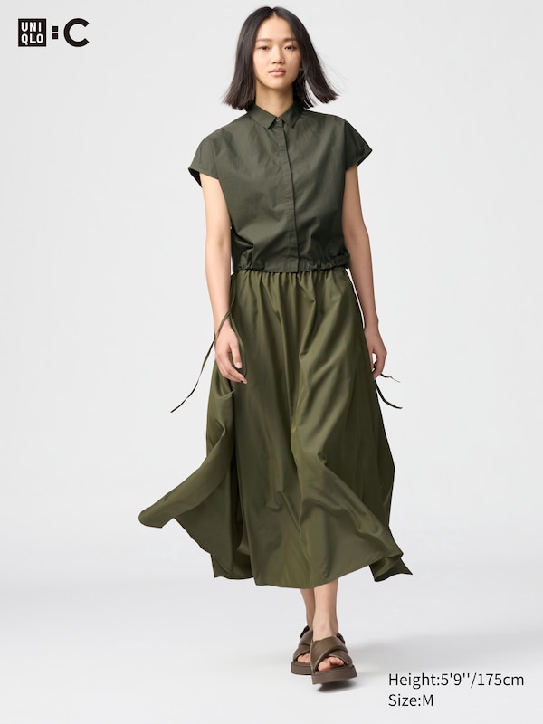 UNIQLO : C Gather Long Slit Skirt