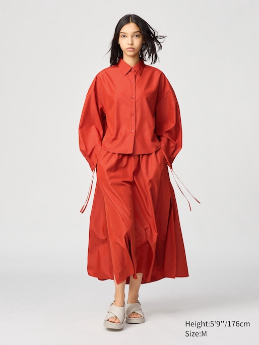 UNIQLO : C Gather Long Slit Skirt