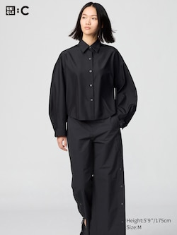 UNIQLO : C Cropped Shirt Long Sleeve