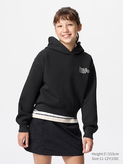 GIRLS Dry Sweat Cropped Hoodie