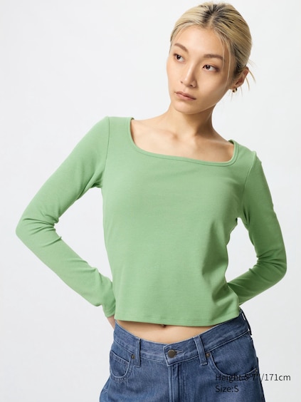 AIRism Cotton Square Neck BRA TOP