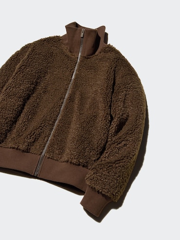 Outer Fleece Ribbed Full-Zip Jacket