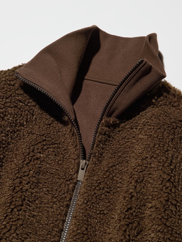 Outer Fleece Ribbed Full-Zip Jacket