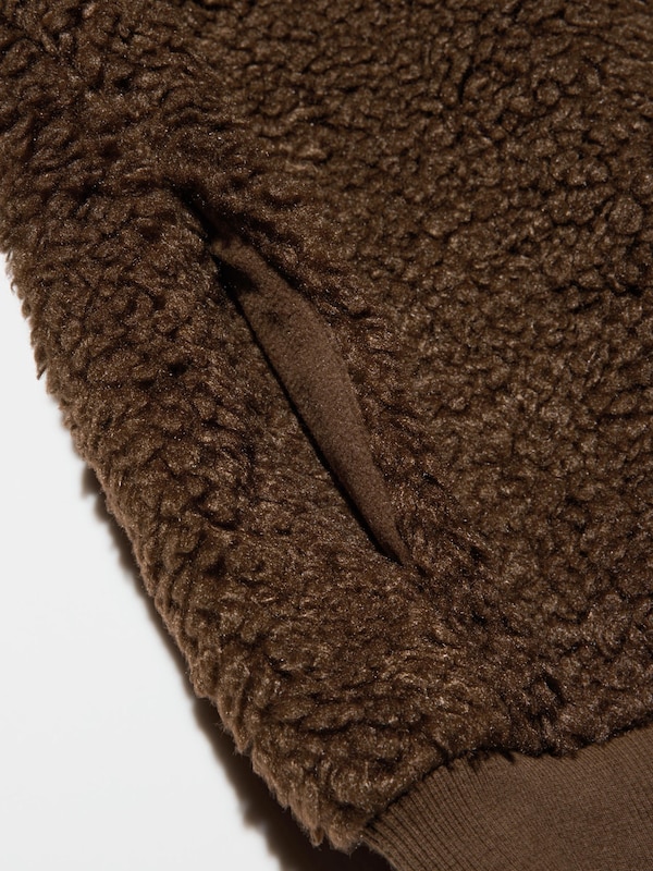 Outer Fleece Ribbed Full-Zip Jacket