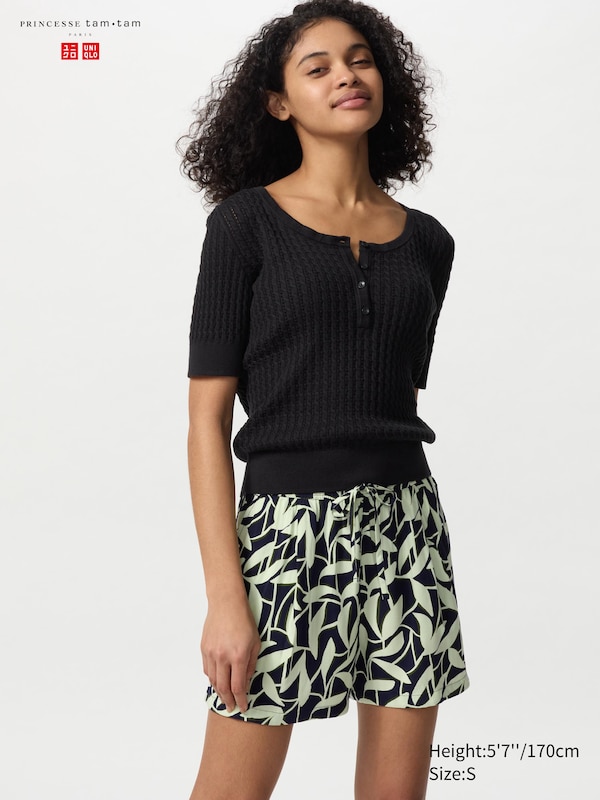 PRINCESSE tam.tam Seersucker Easy Shorts