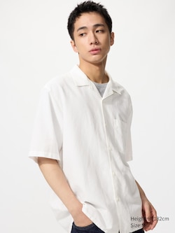 Cotton Linen Short Sleeve Shirt
