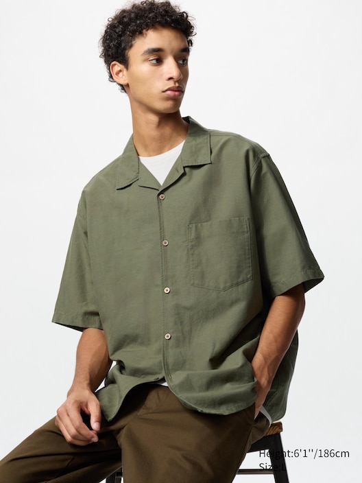 Cotton Linen Short Sleeve Shirt