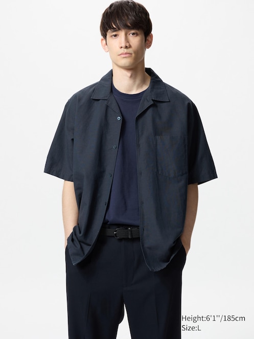 Cotton Linen Short Sleeve Shirt