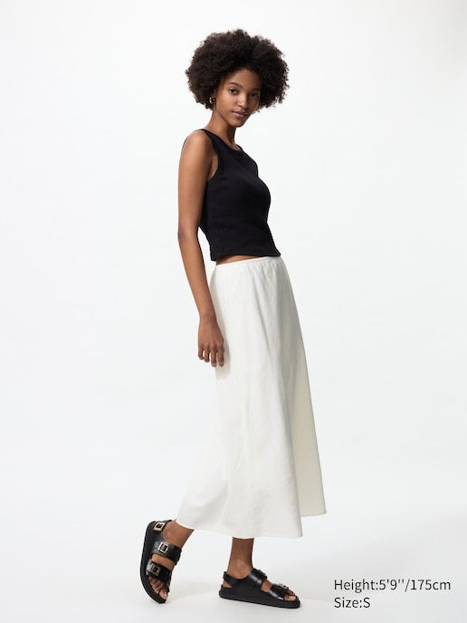 Linen Blend Skirt