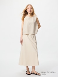 Linen Blend Skirt