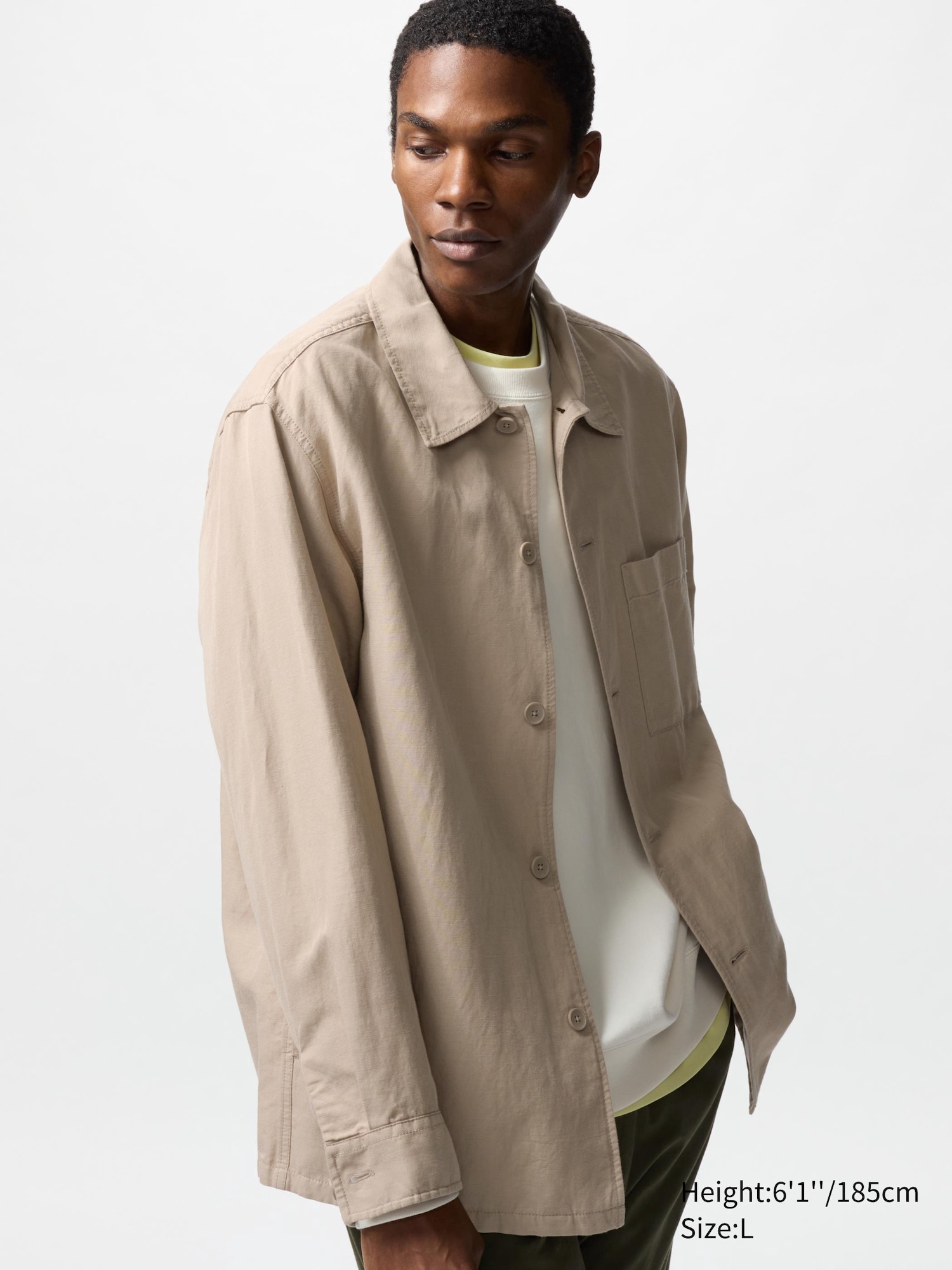 Cotton Linen Shirt Jacket
