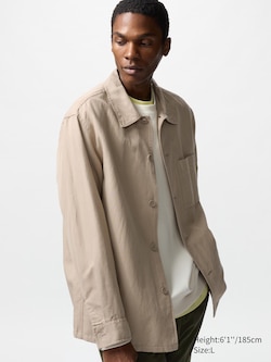 Cotton Linen Shirt Jacket
