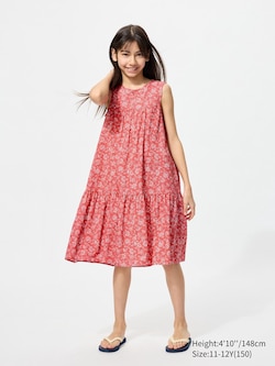 GIRLS Printed Tiered Dress