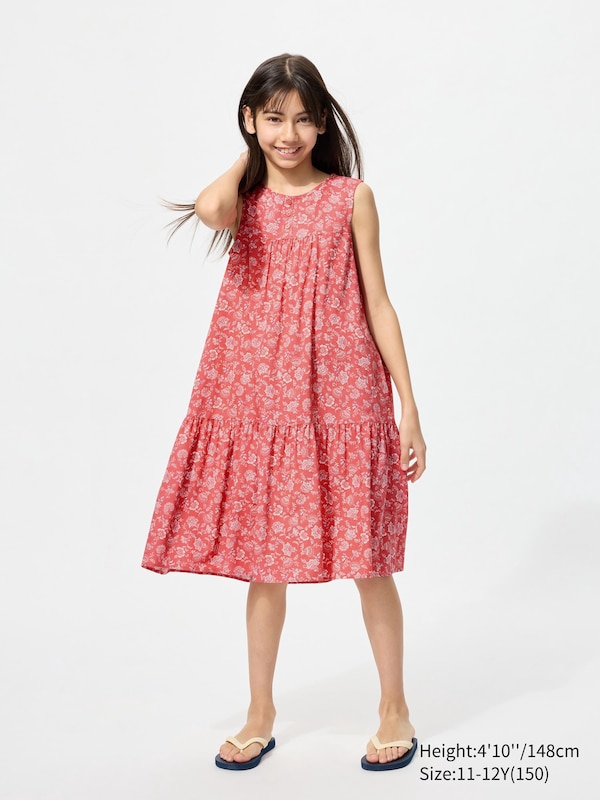 GIRLS Printed Tiered Dress