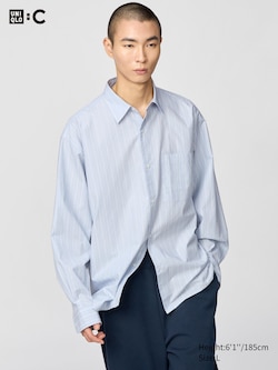 UNIQLO : C Broadcloth Oversized Shirt Long Sleeve
