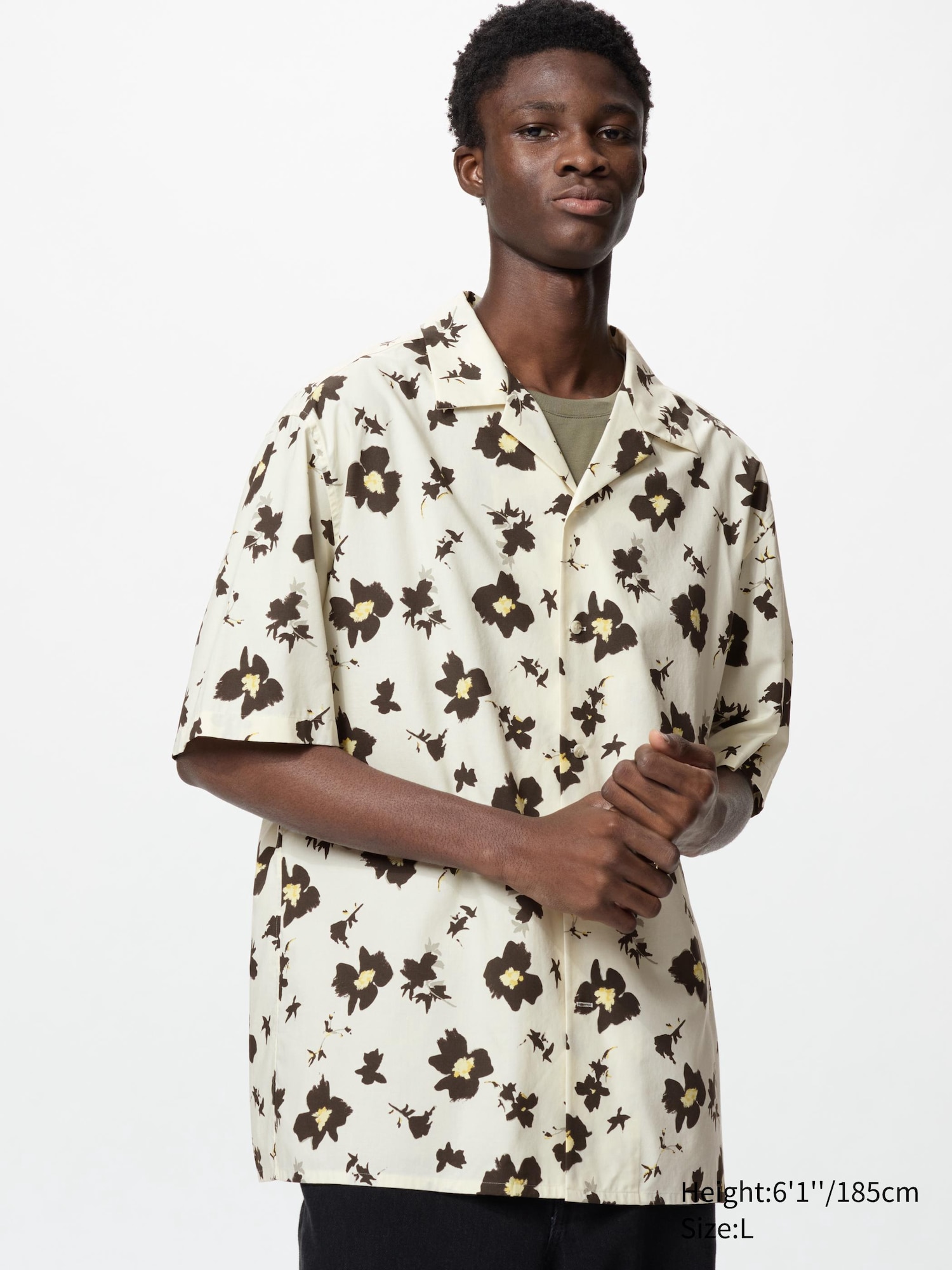 Modal Cotton Open Collar Short Sleeve Shirt