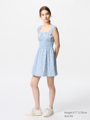 Linen Blend Camisole Dress | Striped