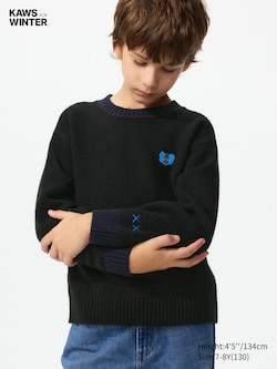 KIDS KAWS Souffle Yarn Crew Neck Sweater