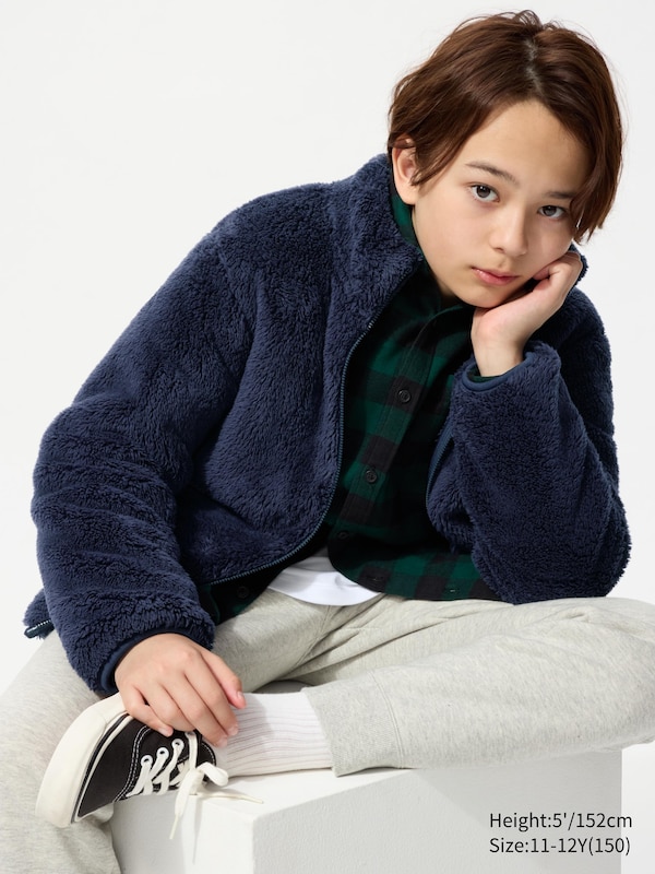 Fluffy Yarn Fleece Full-Zip Jacket