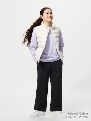 GIRLS Pile Lined Wide Sweatpants