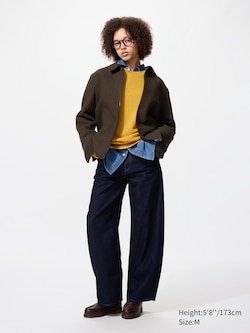 Single Collar Short Blouson