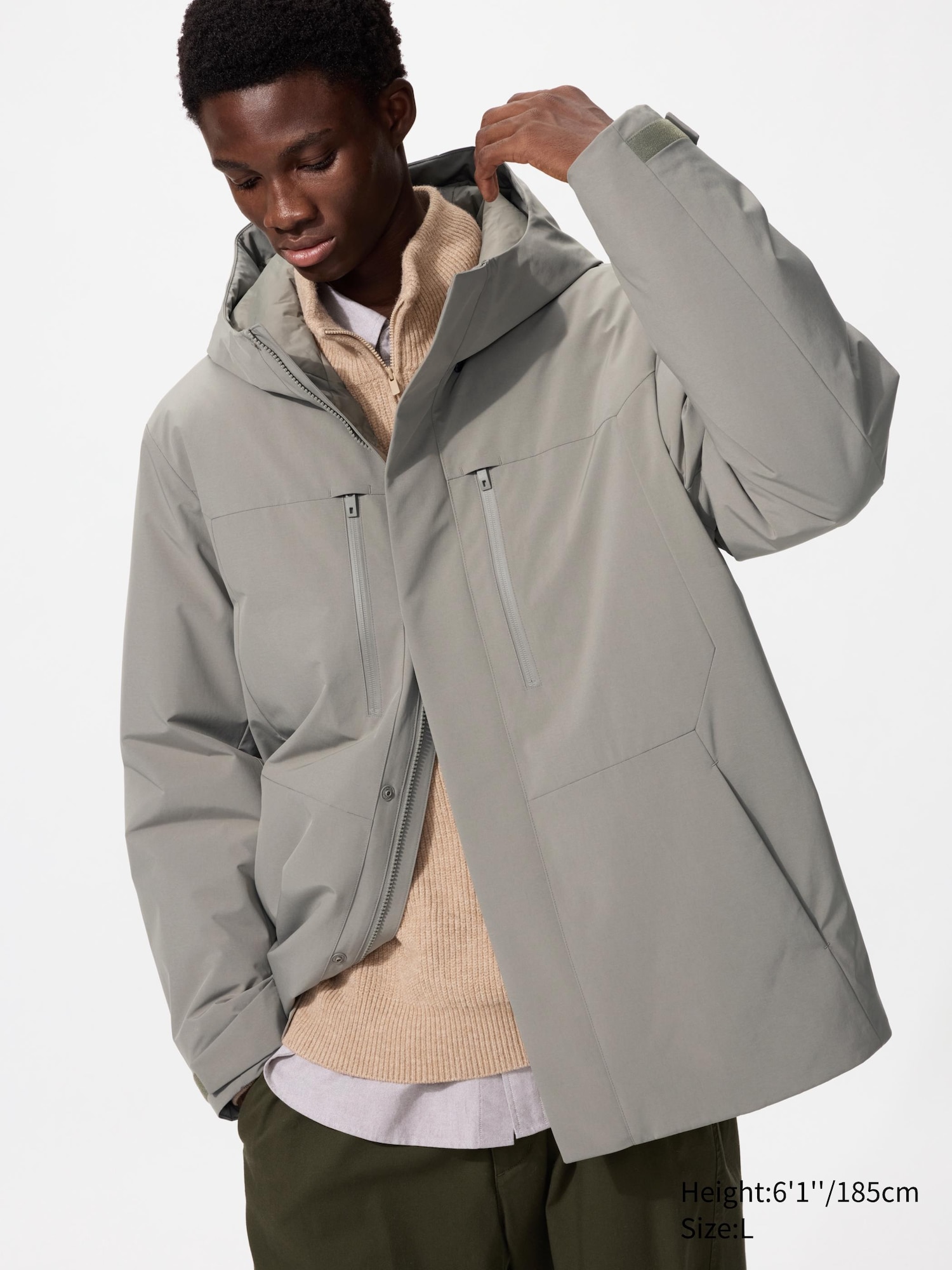 Men's Hybrid Down Parka | UNIQLO AU