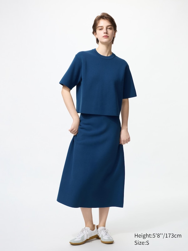 Washable Milano Ribbed Short Sleeve Sweater