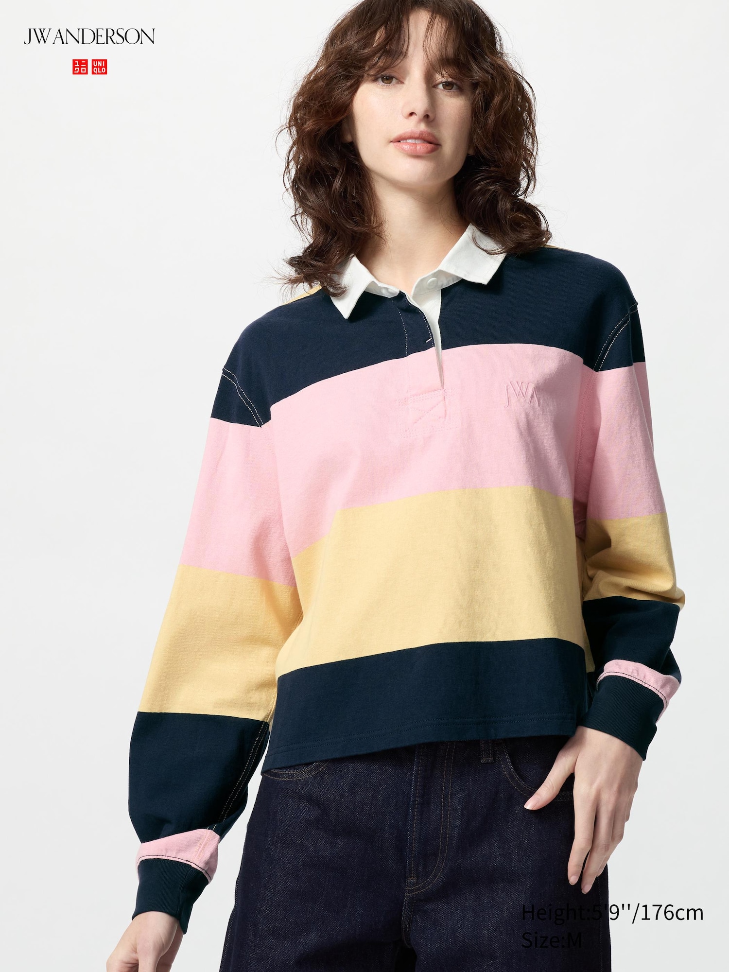 Women's JW ANDERSON Boxy Rugger Polo Shirt Long Sleeve