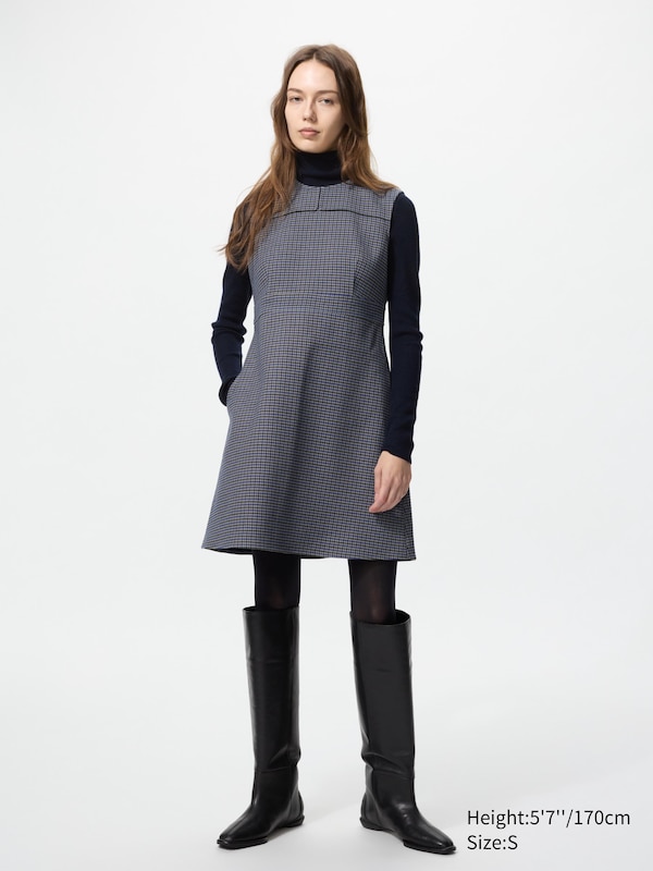 Double Face Mini Sleeveless Dress