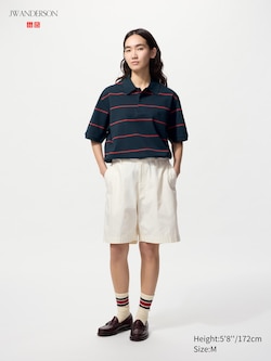 UNIQLO and JW ANDERSON Dry Pique Striped Polo Shirt