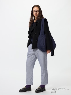 Cotton Relaxed Ankle Pants