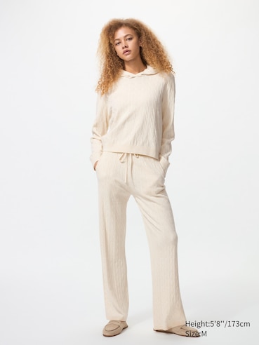 WASHABLE KNIT CABLE HOODIE