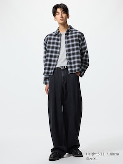 Flannel Boxy Long Sleeve Shirt