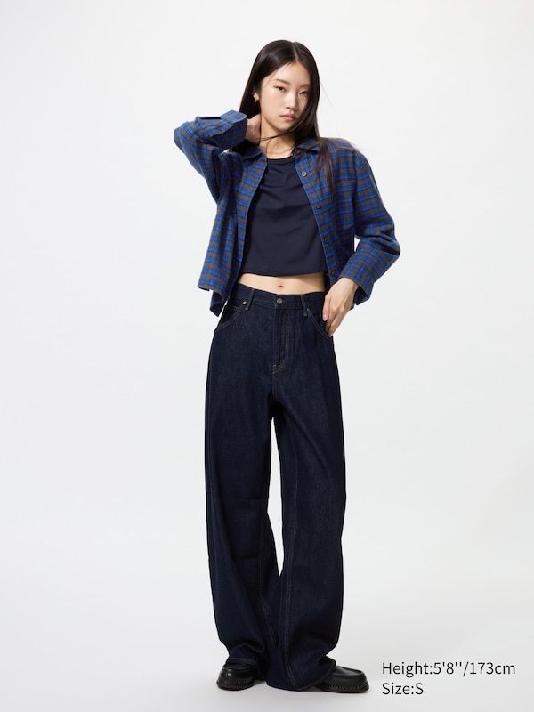 Flannel Boxy Long Sleeve Shirt